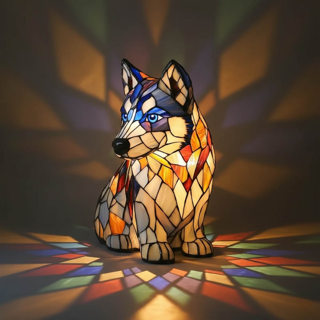Witrażowy Husky