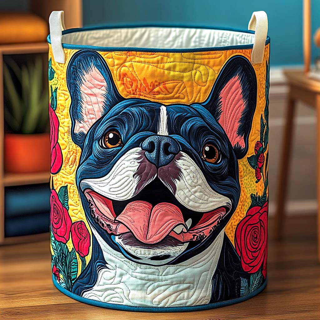Kosz na pranie Bloomy Frenchie Smile