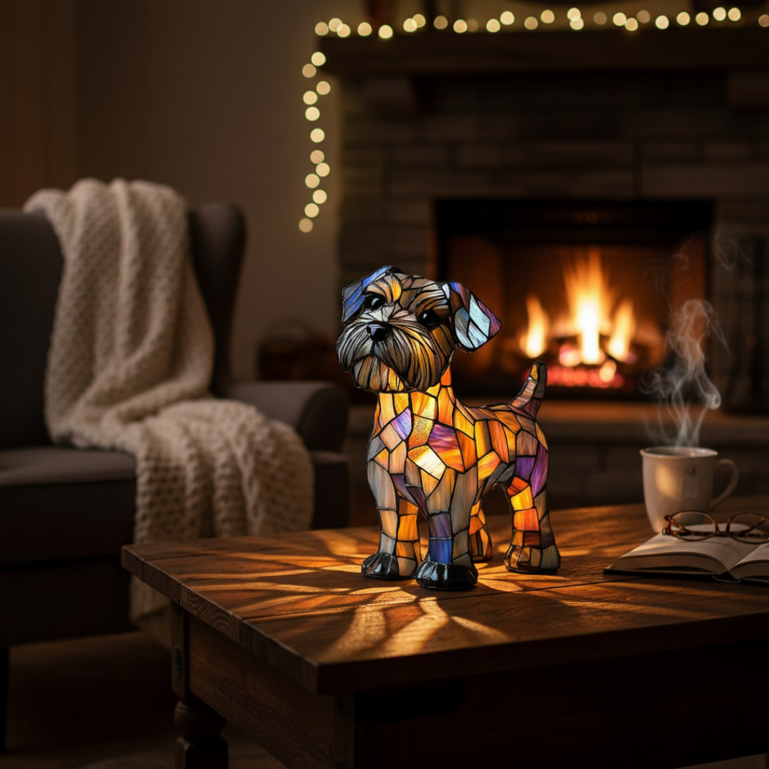 Witrażowy Schnauzer