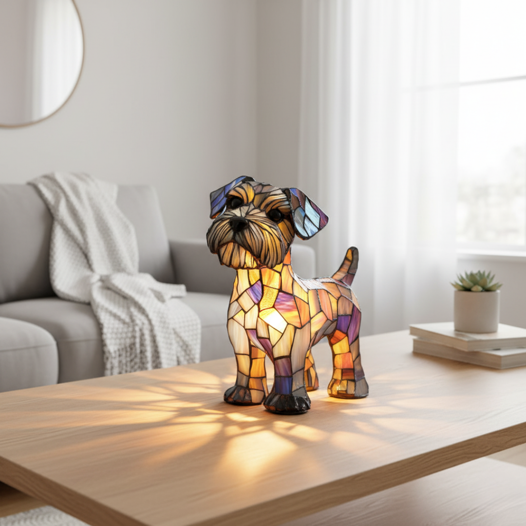 Witrażowy Schnauzer