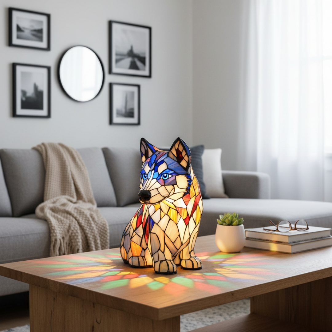 Witrażowy Husky