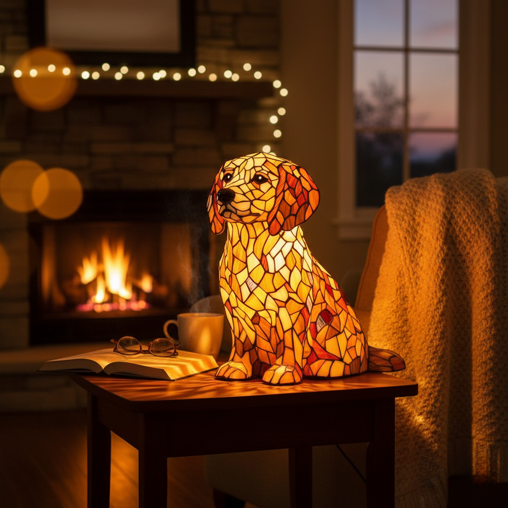Mozaikowy Golden Retriever