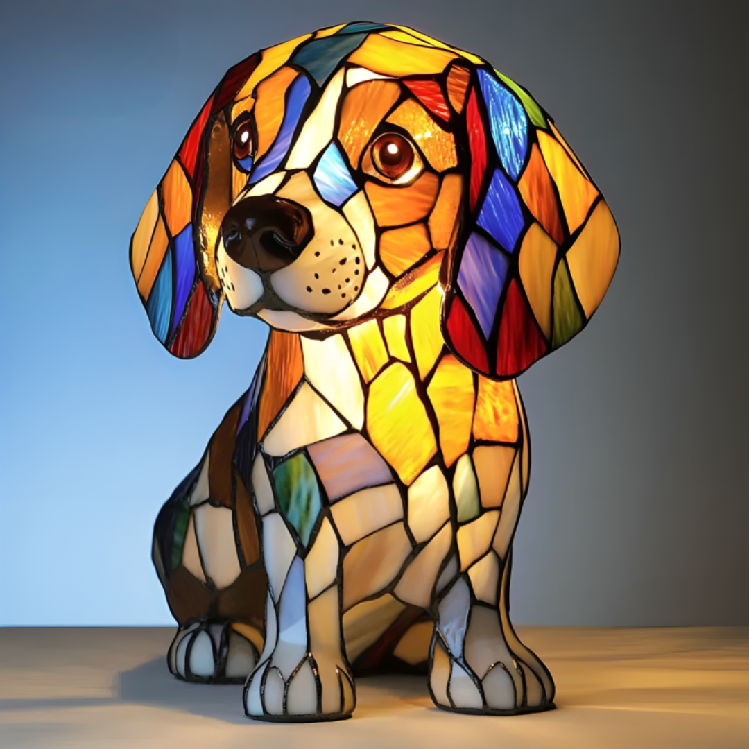 Witrażowy Beagle