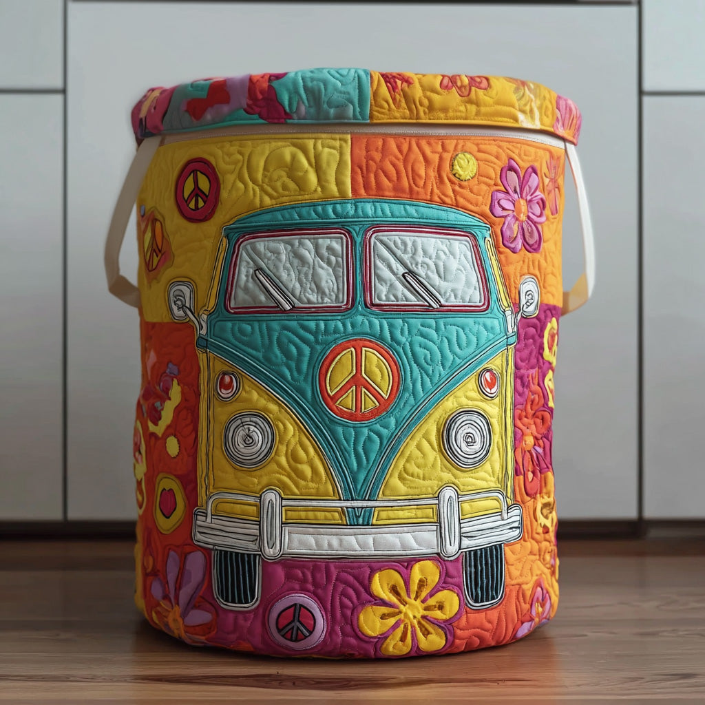 Kosz na pranie w stylu hippie