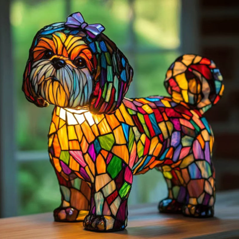 Witrażowy Shih Tzu