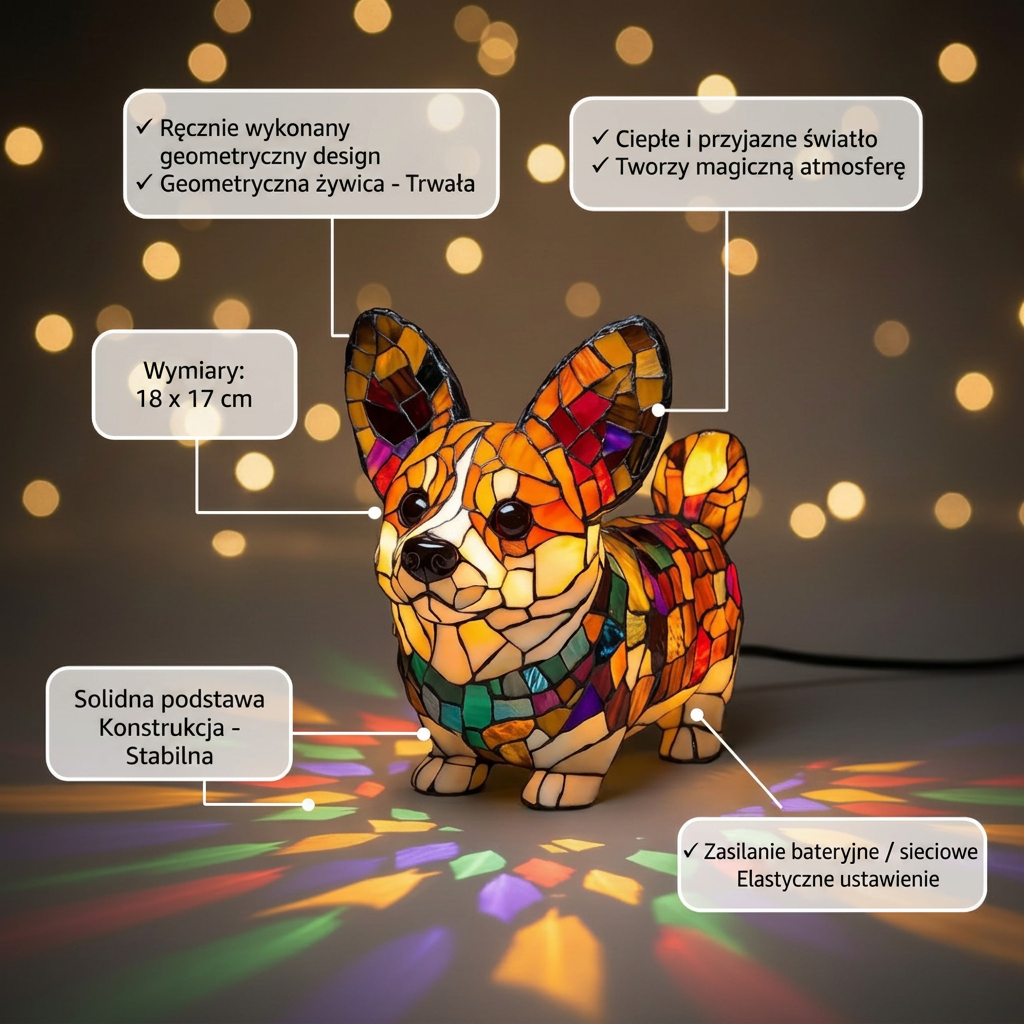 Mozaikowe Corgi